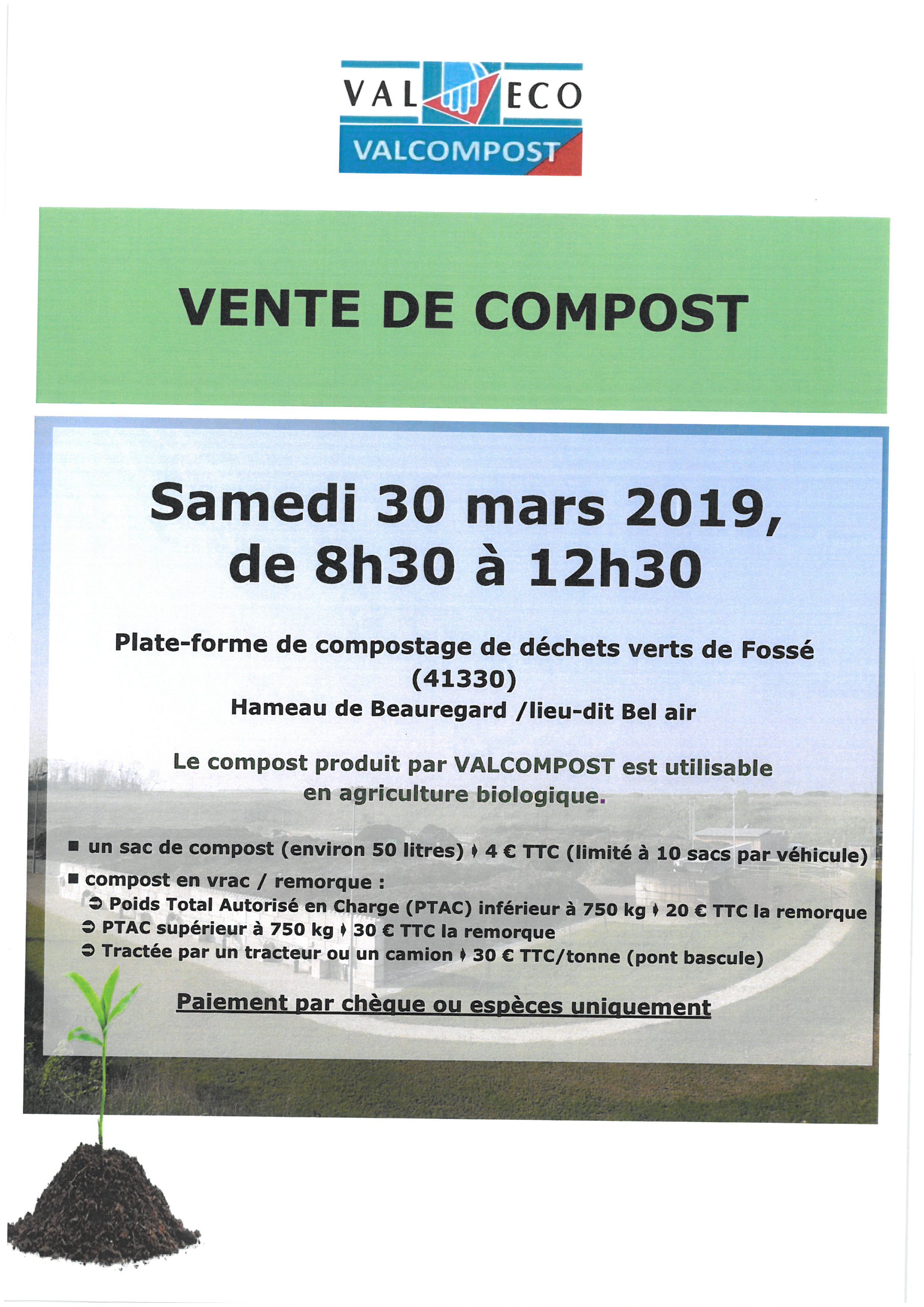 Vente de Compost en Vrac ou en Sac