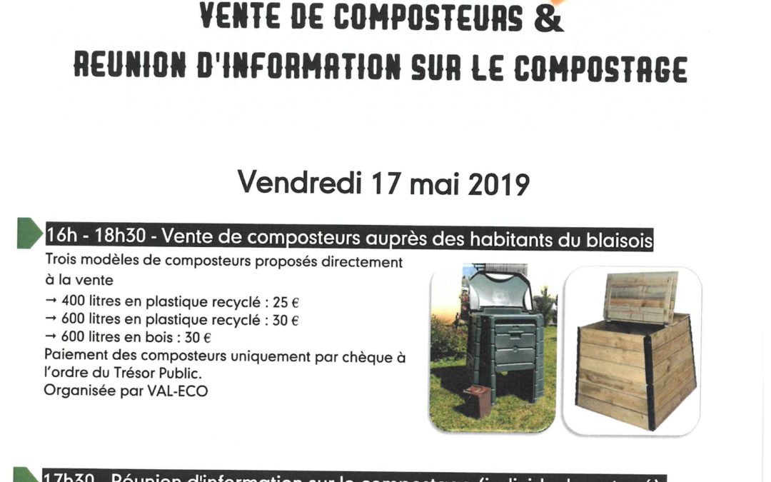 Vente de composteurs