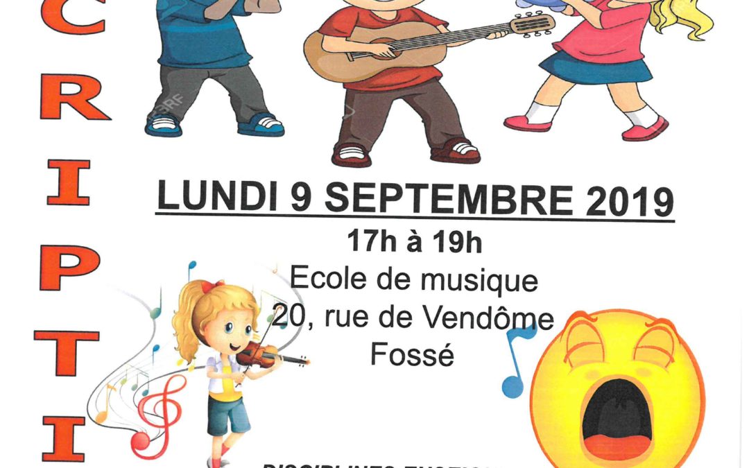 Inscriptions école de musique