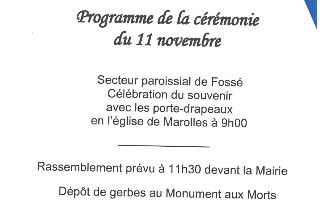 Commémoration du 11 Novembre 2019