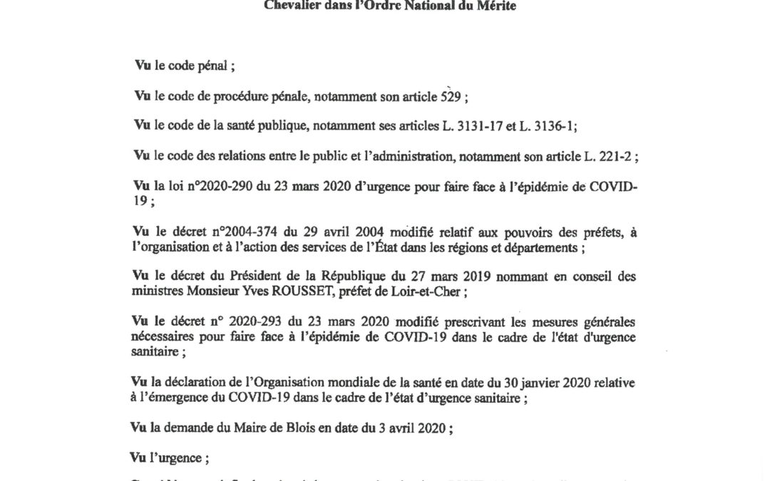 Interdiction circulation berges de la Loire