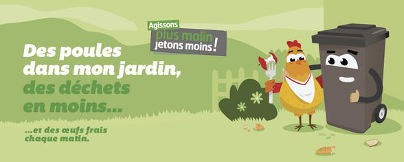 Des poules dans mon jardin, des déchets en moins !