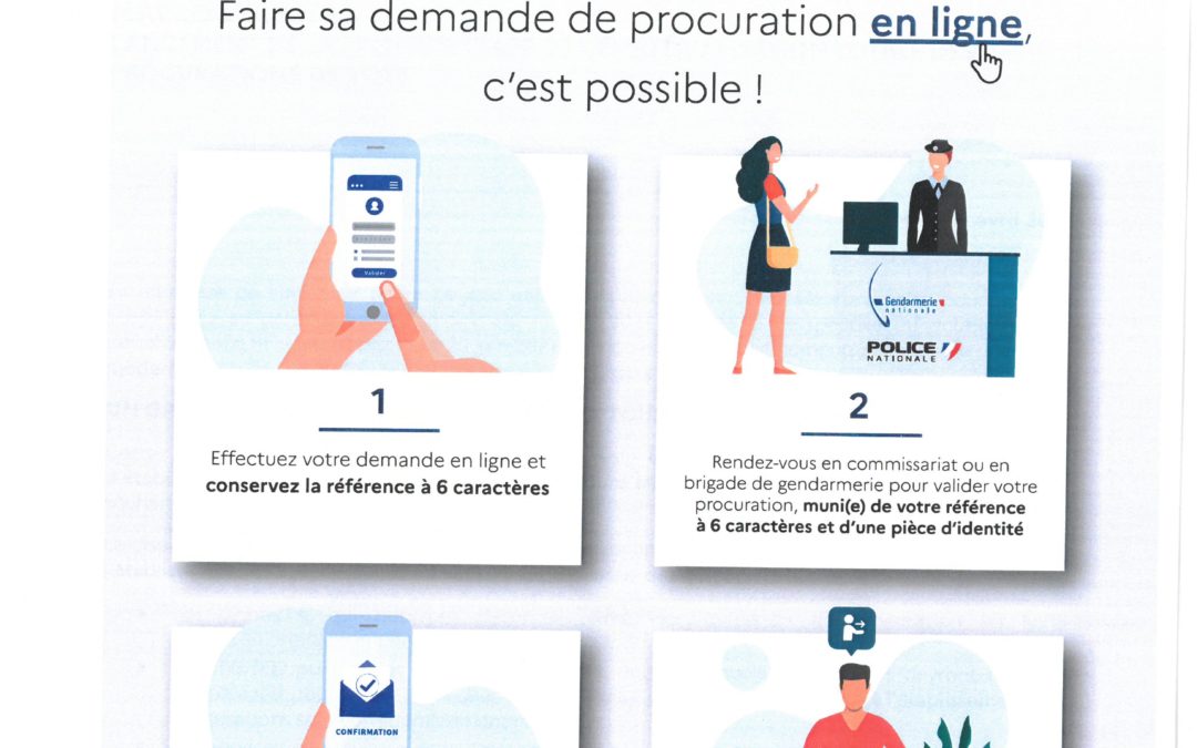 Elections: Procuration en ligne