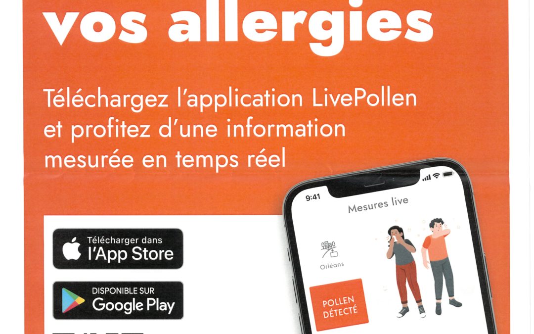 Application prévention allergie Live Pollen
