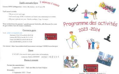 Activités L’ACLEF 2023-2024