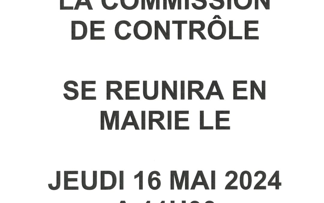 Commission de contrôle