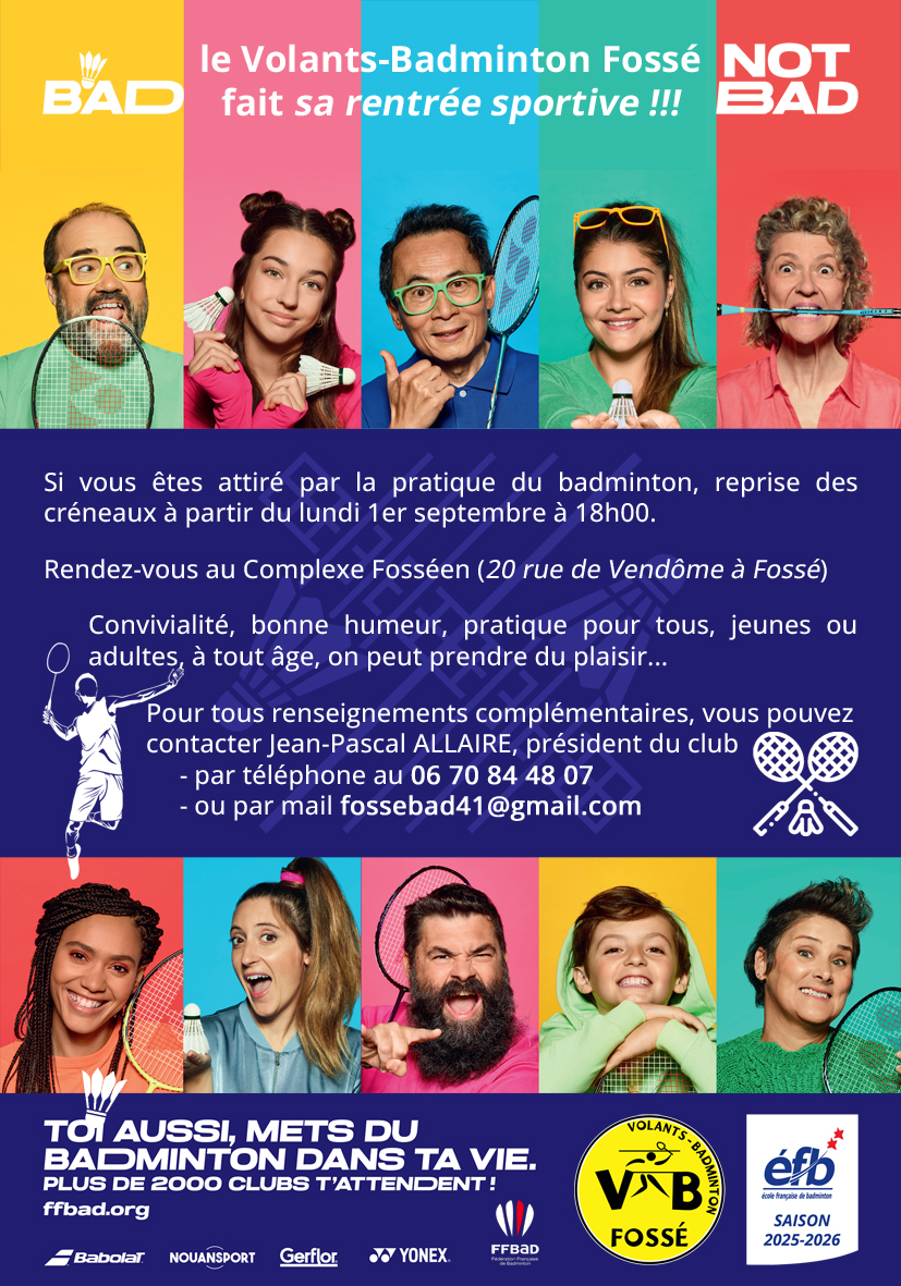 Rentrée du Volants-Badminton Fossé